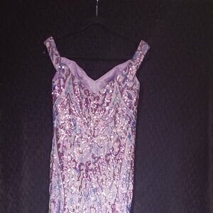 Lavender EVENING GOWN, Prom, Mardi Gras, Pageant